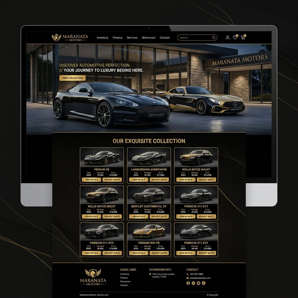 Mockup do projeto Maranata Motors